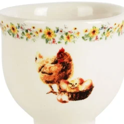 Fabrique de Styles Accessoires De Table*Coquetier en faience basse-cour - Collection