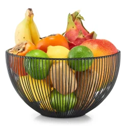 Fabrique de Styles Petits Rangements*Corbeille fruit métal d25cm