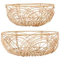 Fabrique de Styles Paniers Et Corbeilles*Corbeille (lot de 2 ) element en rotin