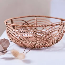 Fabrique de Styles Paniers Et Corbeilles*Corbeille (lot de 2 ) element en rotin