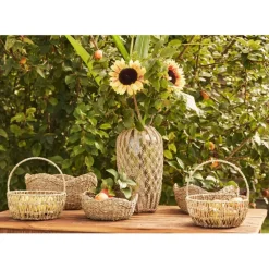 Fabrique de Styles Paniers Et Corbeilles*Corbeille (x3) en jonc de mer - Recif
