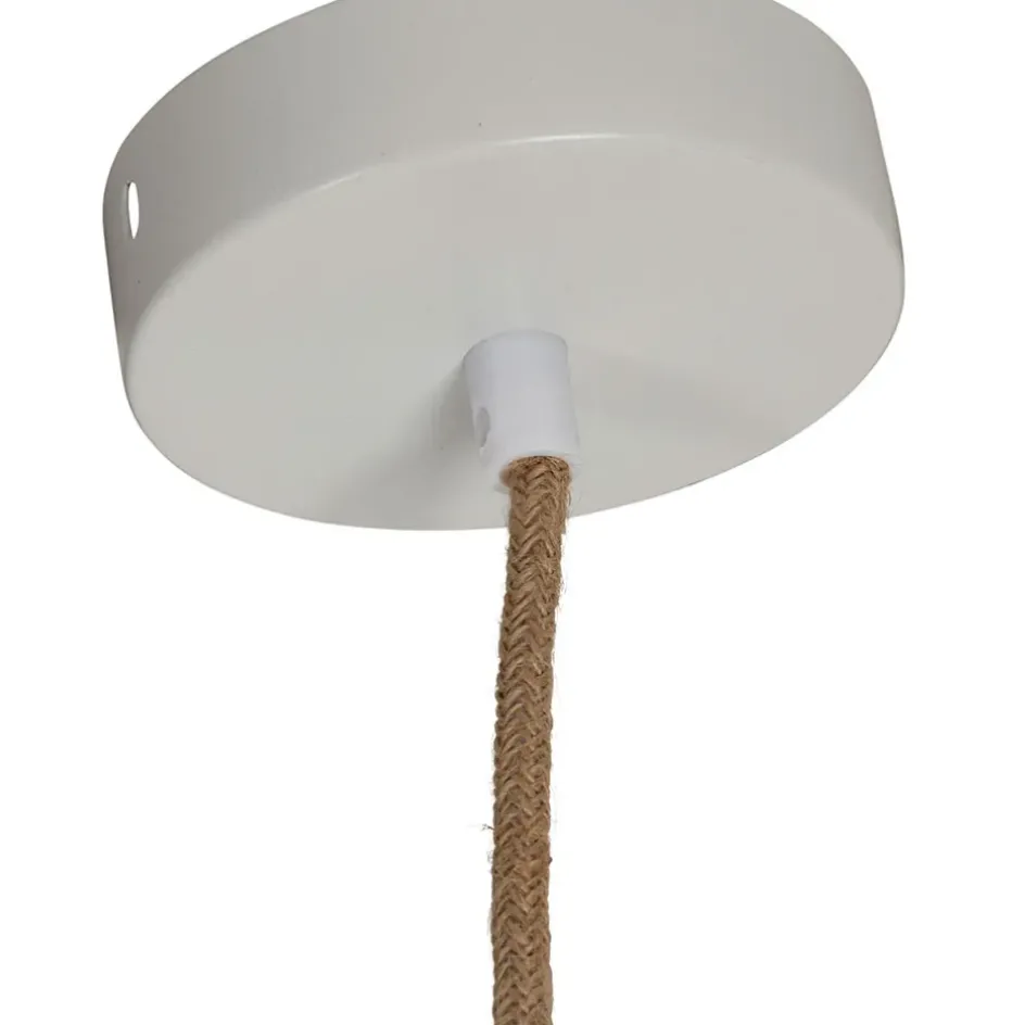 Fabrique de Styles Ampoules Et Cordons Électriques*Cordon électrique en tissu naturel et blanc pour suspension 80cm