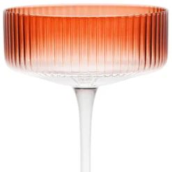Fabrique de Styles Verres À Alcool*Coupe champagne striée en verre - Funny