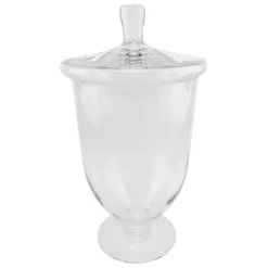 Fabrique de Styles Bonbonnières, Cloches Et Coupes*Coupe sur pied en verre avec couvercle d21cm - Eloise