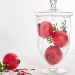 Fabrique de Styles Bonbonnières, Cloches Et Coupes*Coupe sur pied en verre avec couvercle d21cm - Eloise