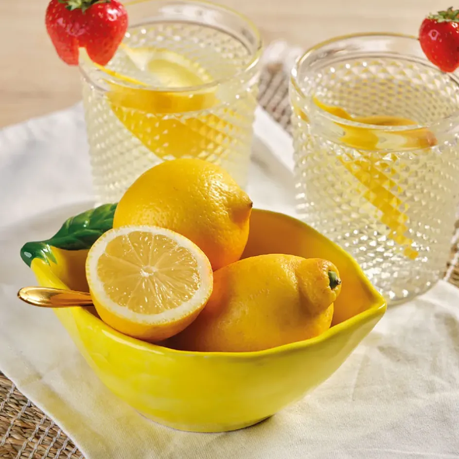 Fabrique de Styles Bols Et Coupelles*Coupelle citron en dolomite 16x12cm