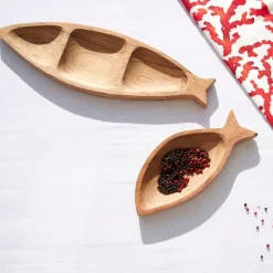 Fabrique de Styles Petits Objets Déco*Coupelle poisson en acacia 25x11cm - Dalbert