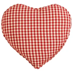 Fabrique de Styles Coussins Et Housses*Coussin coeur en coton à carreaux 40x35cm - Mamie