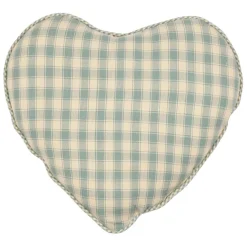Fabrique de Styles Coussins Et Housses*Coussin cœur en coton vichy 40x35cm - Campagne