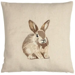 Fabrique de Styles Coussins Et Housses*Coussin en coton et lin naturel et brun 45x45cm - A la ferme