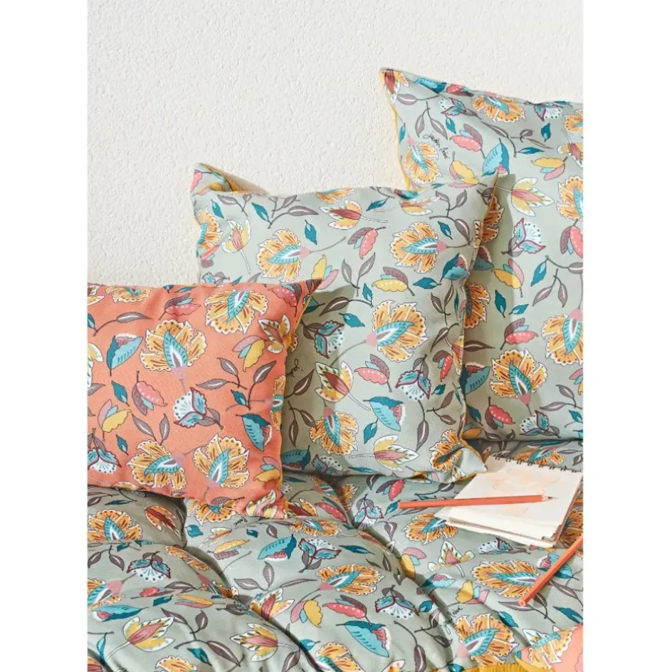 Enfant Fabrique de Styles Textiles Outdoor|Jardin*Coussin extérieur en coton 40x40cm - Kerala