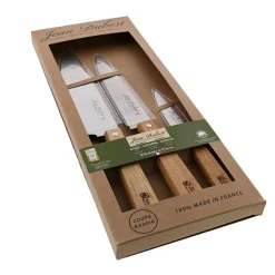 Fabrique de Styles Couteaux De Cuisine*Couteau de cuisine 3 pièces avec manche en chene - Tradition