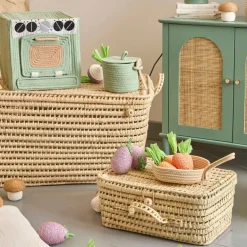 Enfant Fabrique de Styles Déco*Déco aubergine en corde mauve et vert - P'tit légume