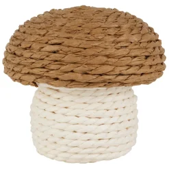 Enfant Fabrique de Styles Déco*Déco champignon en corde brun et blanc - P'tit légume