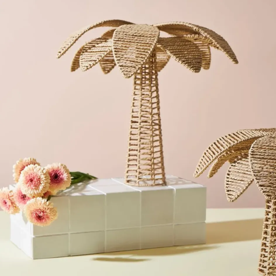 Fabrique de Styles Petits Objets Déco*Déco grand palmier en corde et fer h45cm - Palma