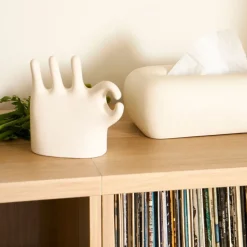 Fabrique de Styles Petits Objets Déco*Déco main en grès écru - Organic