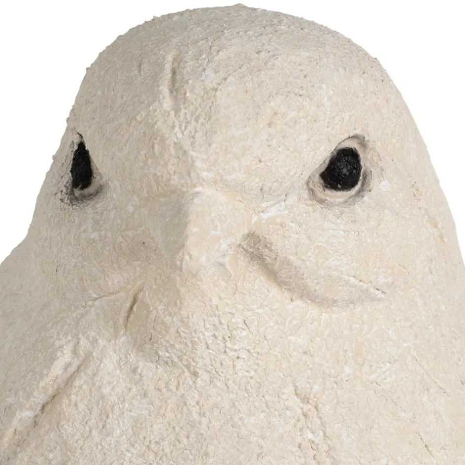 Fabrique de Styles Petits Objets Déco*Déco moineau en fibre écru