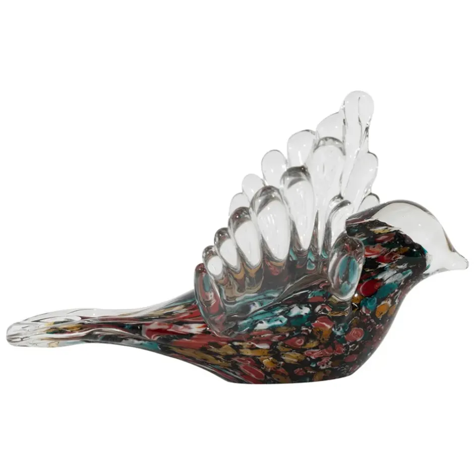 Fabrique de Styles Petits Objets Déco*Déco moineau en verre - Serin