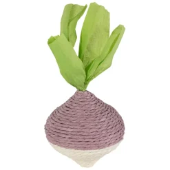 Enfant Fabrique de Styles Déco*Déco navet en corde mauve et vert - P'tit légume