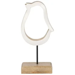 Fabrique de Styles Petits Objets Déco*Déco poussin en manguier et fer naturel et blanc - Floréal