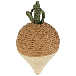 Enfant Fabrique de Styles Déco*Déco radis en corde brun et beige - P'tit légume