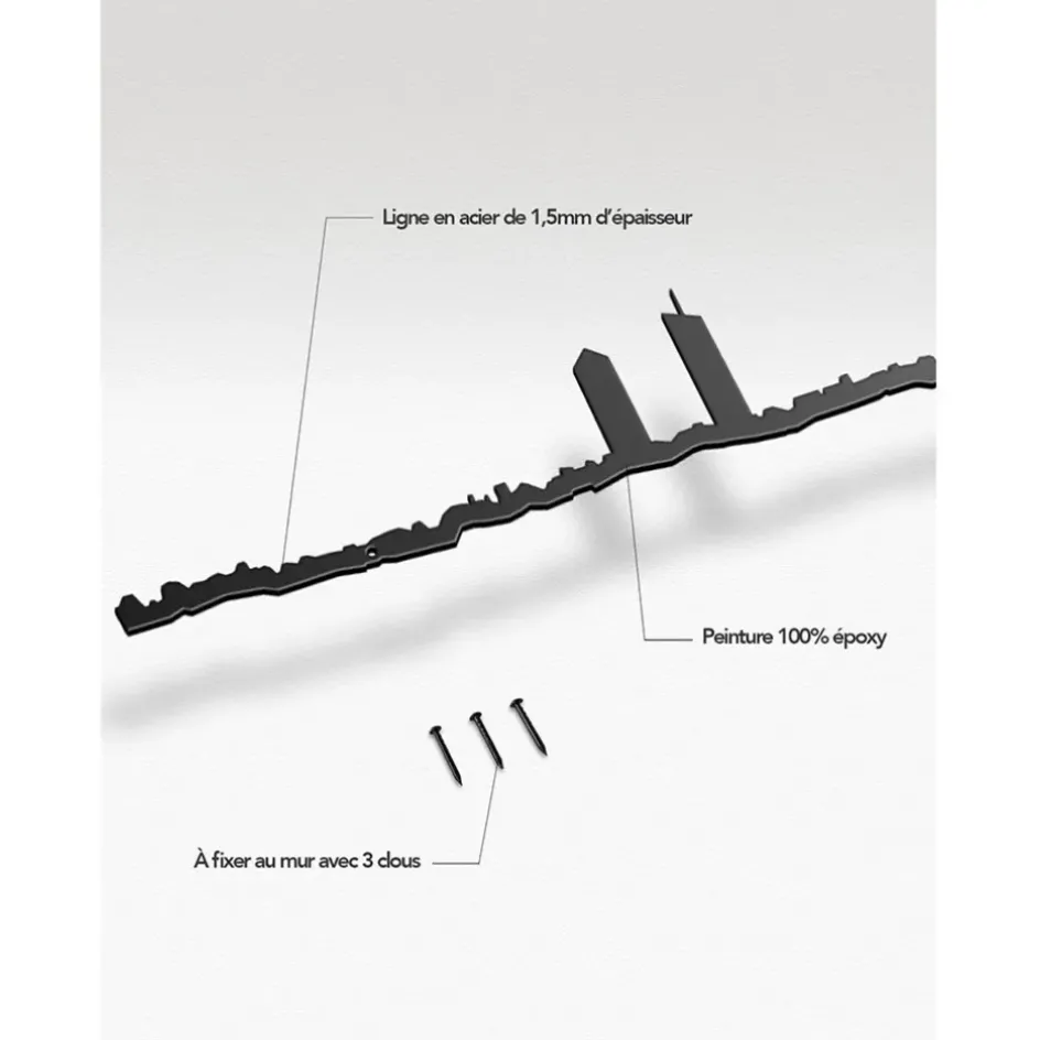 Fabrique de Styles Déco À Suspendre Et Adhésive*Décoration murale ligne lyon 50cm