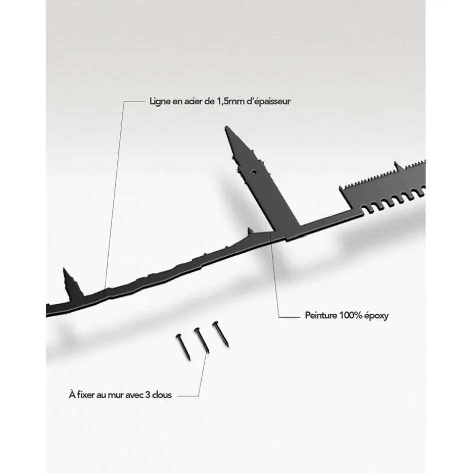Fabrique de Styles Déco À Suspendre Et Adhésive*Décoration murale ligne venise 50cm