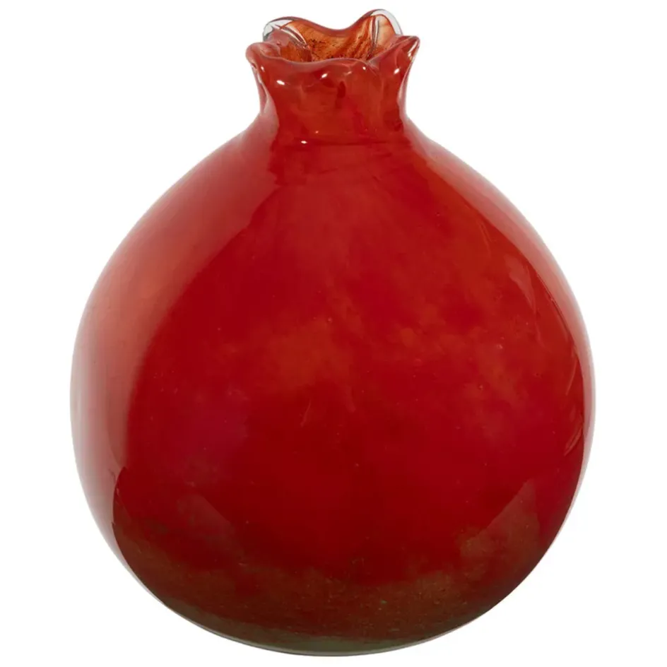 Fabrique de Styles Petits Objets Déco*Deco grenade en verre rouge et vert - Grenadier