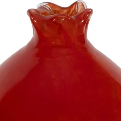 Fabrique de Styles Petits Objets Déco*Deco grenade en verre rouge et vert - Grenadier