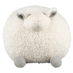 Enfant Fabrique de Styles Doudous Et Peluches*Deco mouton shaggy creme 30x30xh30cm polyester