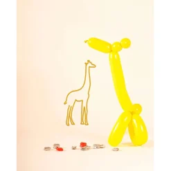 Enfant Fabrique de Styles Déco*Deco murale en acier 30x15cm - Girafe