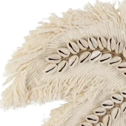 Fabrique de Styles Déco À Suspendre Et Adhésive*Deco murale palmier en coquillage 31x31cm - Cauri