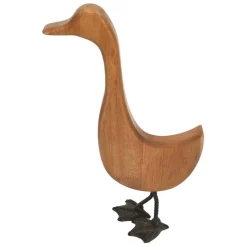 Fabrique de Styles Petits Objets Déco*Deco oie en bois naturel et noir - Campagne