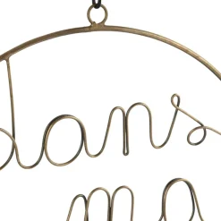 Fabrique de Styles Déco À Suspendre Et Adhésive*Deco suspension bulle metal dore d25