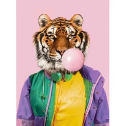 Fabrique de Styles Déco À Suspendre Et Adhésive*Decoration murale fantasia tiger 80x120cm