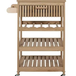 Fabrique de Styles Ilots Et Dessertes*Desserte en bois 3 niveaux et 1 tiroir - Kara