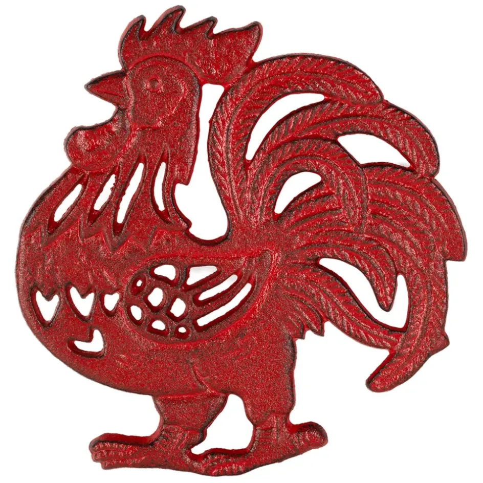 Fabrique de Styles Accessoires De Table*Dessous de plat coq en fonte - Basse-Cour