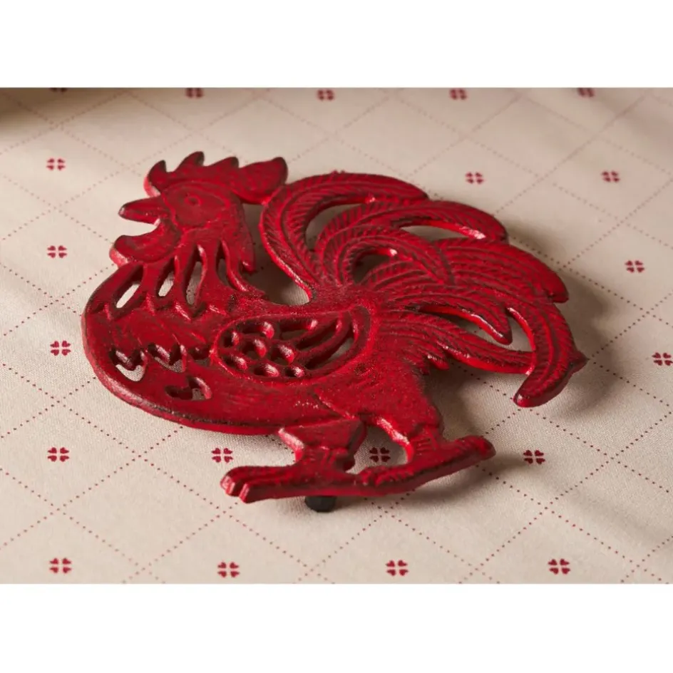 Fabrique de Styles Accessoires De Table*Dessous de plat coq en fonte - Basse-Cour