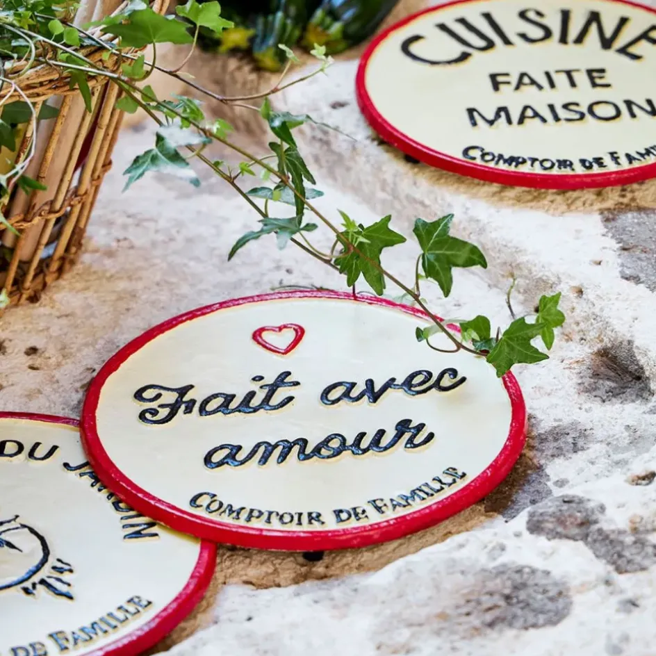 Fabrique de Styles Accessoires De Table*Dessous de plat "fait avec amour" en fonte d24cm - Fontnel