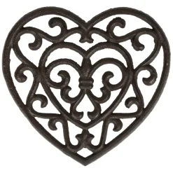 Fabrique de Styles Accessoires De Table*Dessous plat en fonte coeur - rhodonea