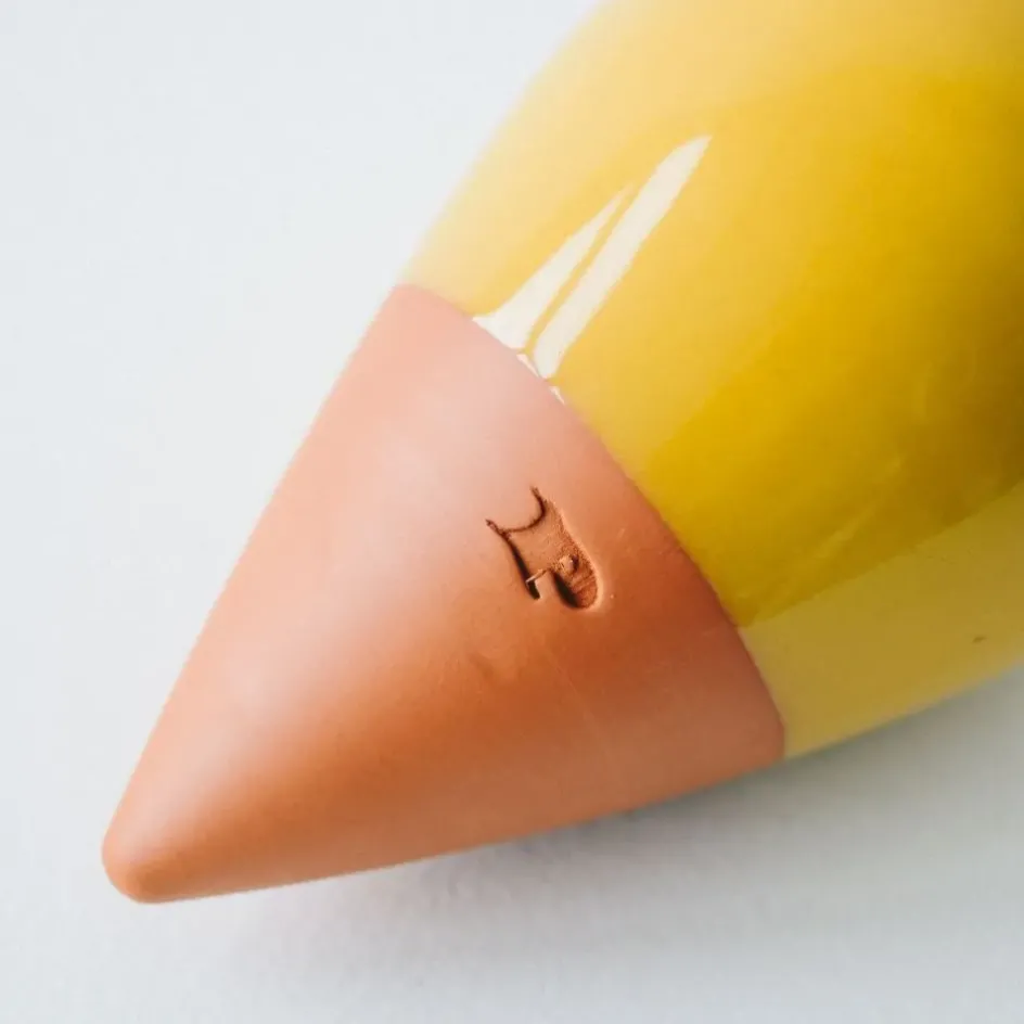 Fabrique de Styles Accessoires*Diffuseur d'eau en argile moutarde 25cl - Olla