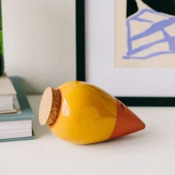 Fabrique de Styles Accessoires*Diffuseur d'eau en argile moutarde 25cl - Olla