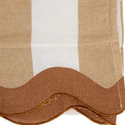 Fabrique de Styles Draps De Plage Et Foutas*Drap de plage en coton rayé et blanc 170x85cm - Medi