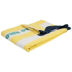 Fabrique de Styles Draps De Plage Et Foutas*Drap de plage en coton rayé jaune et bleu 170x85cm - Medi