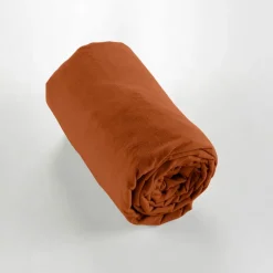 Fabrique de Styles Draps Housses*Drap housse en flanelle tomette 140x190cm - Candice