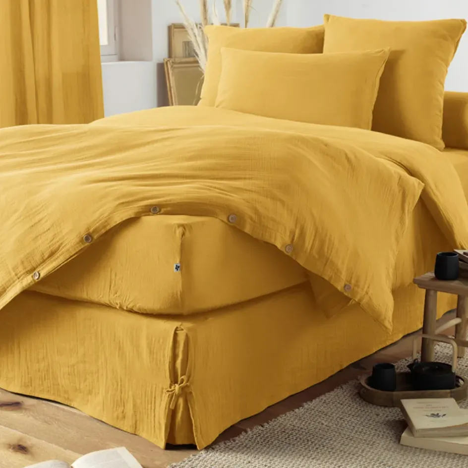 Fabrique de Styles Draps Housses*Drap housse en gaze de coton 140x190cm - Gaia