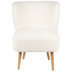 Fabrique de Styles Fauteuils*Fauteuil bouclette blanc - Elément