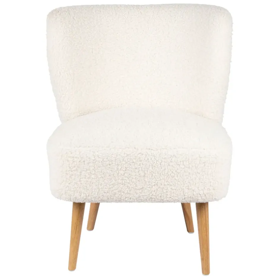 Fabrique de Styles Fauteuils*Fauteuil bouclette blanc - Elément
