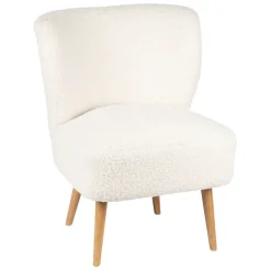 Fabrique de Styles Fauteuils*Fauteuil bouclette blanc - Elément