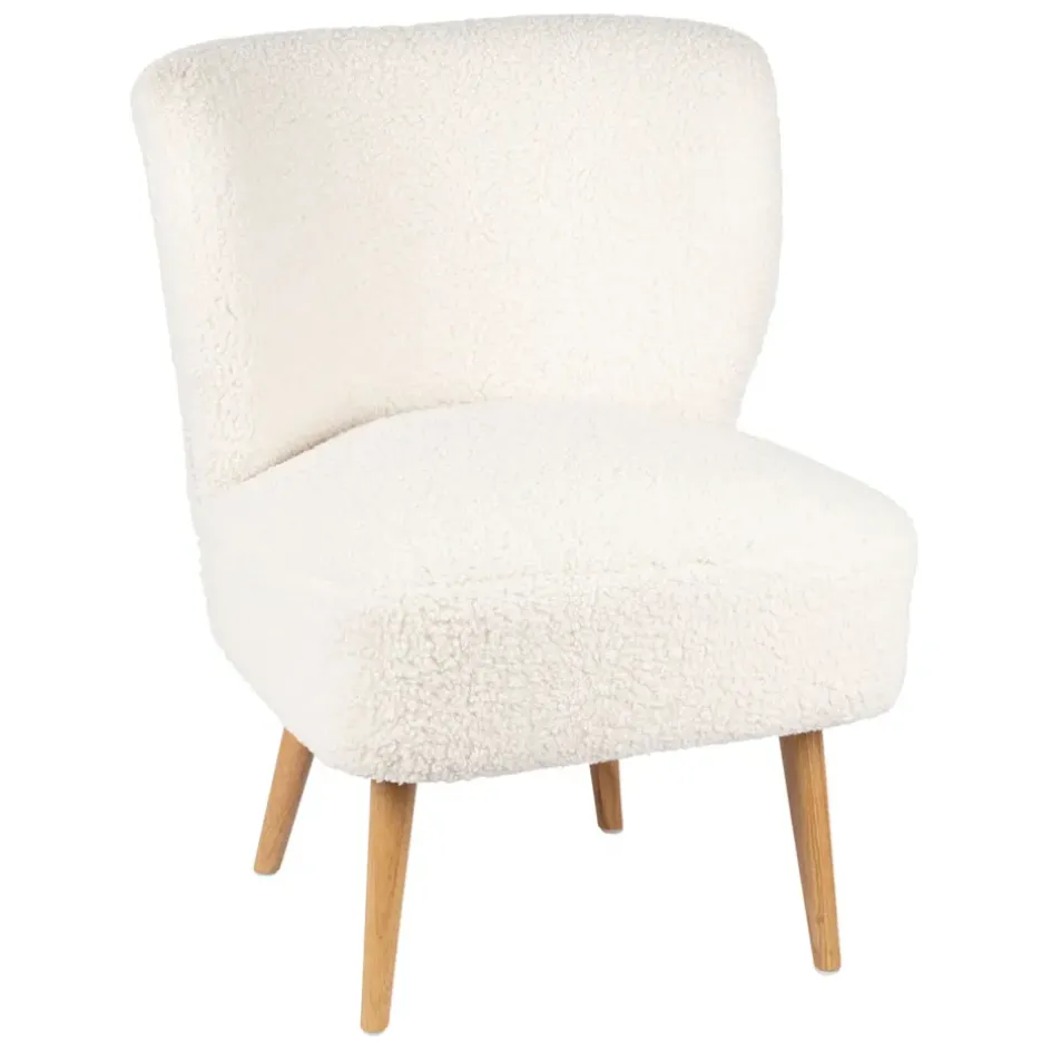 Fabrique de Styles Fauteuils*Fauteuil bouclette blanc - Elément
